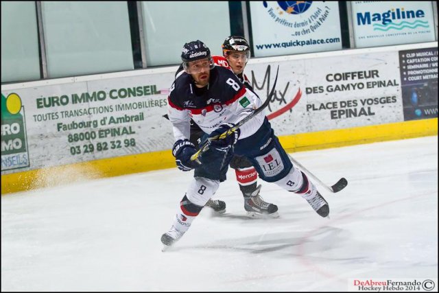 Photo hockey match Epinal  - Angers  le 28/10/2014