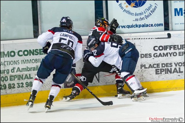Photo hockey match Epinal  - Angers  le 28/10/2014