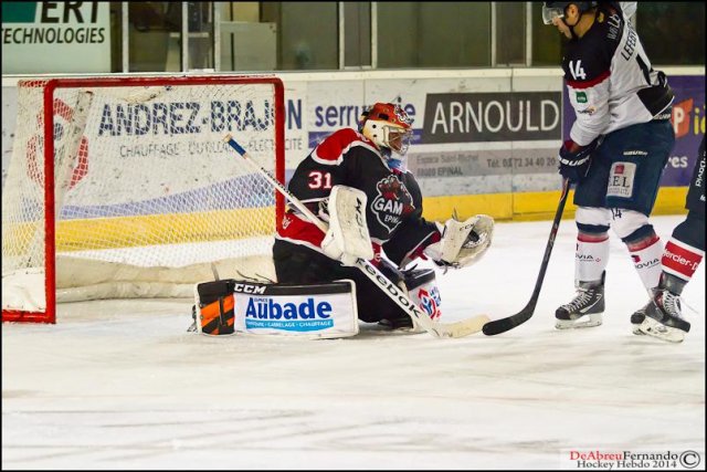 Photo hockey match Epinal  - Angers  le 28/10/2014