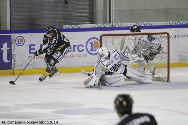 Photo hockey match Rouen - Brest  le 01/11/2014