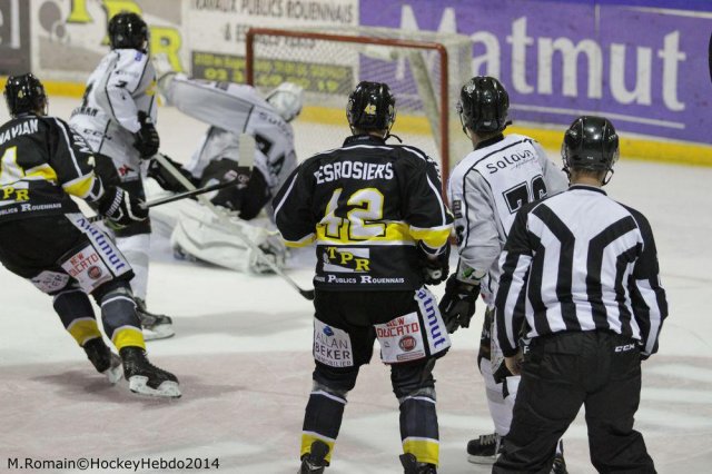 Photo hockey match Rouen - Brest  le 01/11/2014