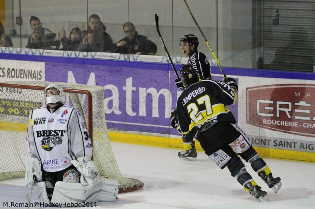 Photo hockey match Rouen - Brest  le 01/11/2014