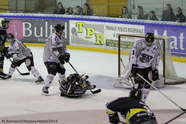 Photo hockey match Rouen - Brest  le 01/11/2014