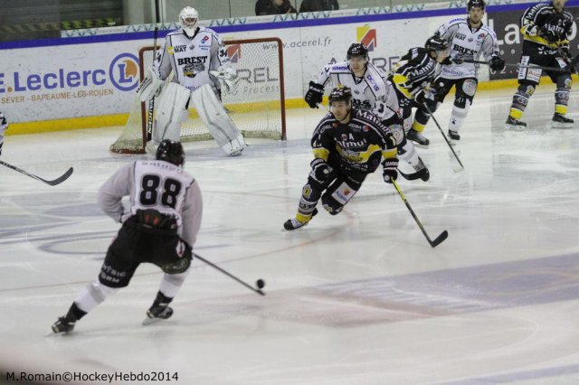 Photo hockey match Rouen - Brest  le 01/11/2014