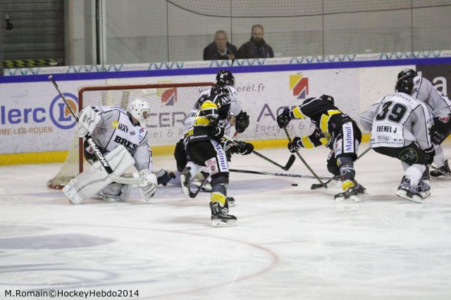 Photo hockey match Rouen - Brest  le 01/11/2014