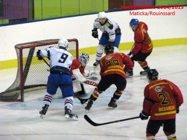 Photo hockey match Besançon - Luxembourg le 08/11/2014