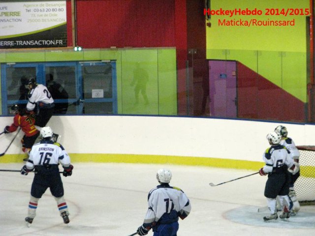 Photo hockey match Besançon - Luxembourg le 08/11/2014