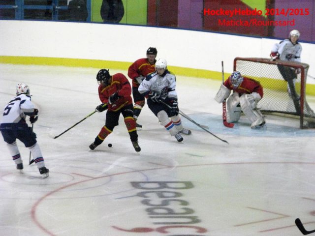 Photo hockey match Besançon - Luxembourg le 08/11/2014