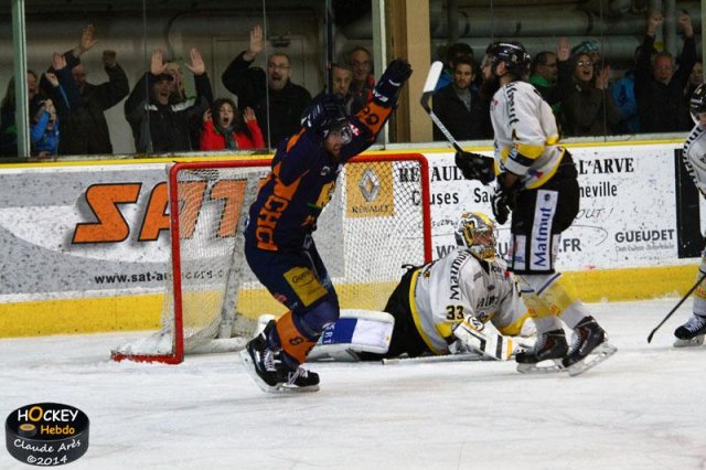 Photo hockey match Chamonix  - Rouen le 14/11/2014