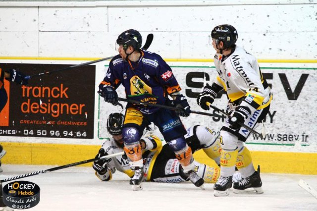 Photo hockey match Chamonix  - Rouen le 14/11/2014