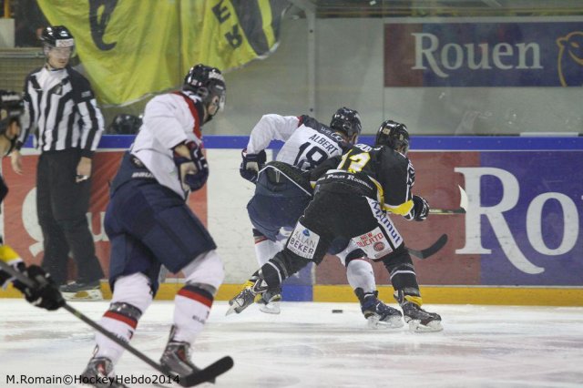 Photo hockey match Rouen - Angers  le 16/11/2014