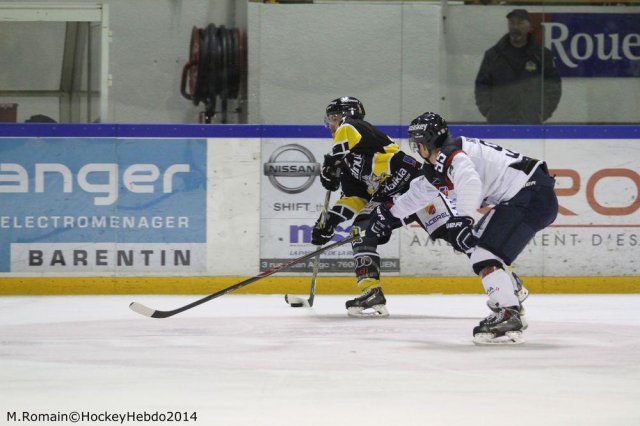 Photo hockey match Rouen - Angers  le 16/11/2014