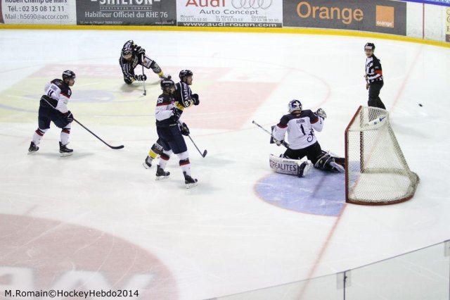 Photo hockey match Rouen - Angers  le 16/11/2014