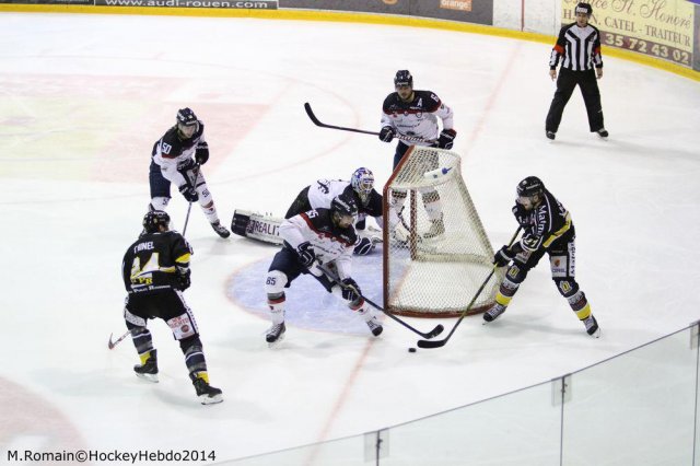 Photo hockey match Rouen - Angers  le 16/11/2014