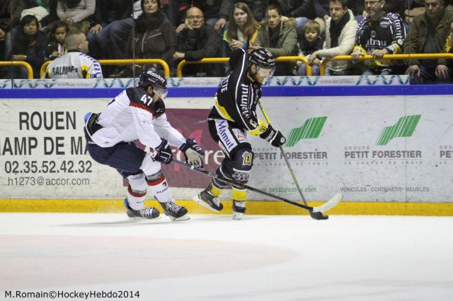 Photo hockey match Rouen - Angers  le 16/11/2014