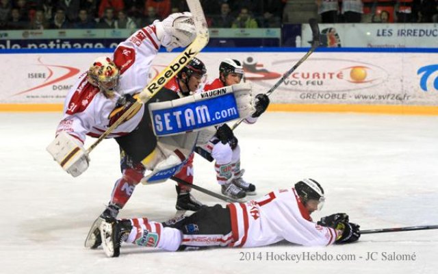 Photo hockey match Grenoble  - Morzine-Avoriaz le 18/11/2014