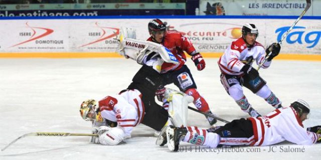 Photo hockey match Grenoble  - Morzine-Avoriaz le 18/11/2014