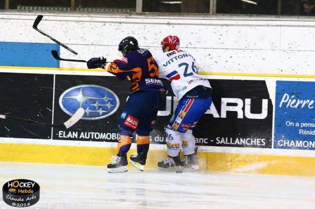 Photo hockey match Chamonix  - Lyon le 22/11/2014