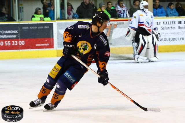Photo hockey match Chamonix  - Lyon le 22/11/2014