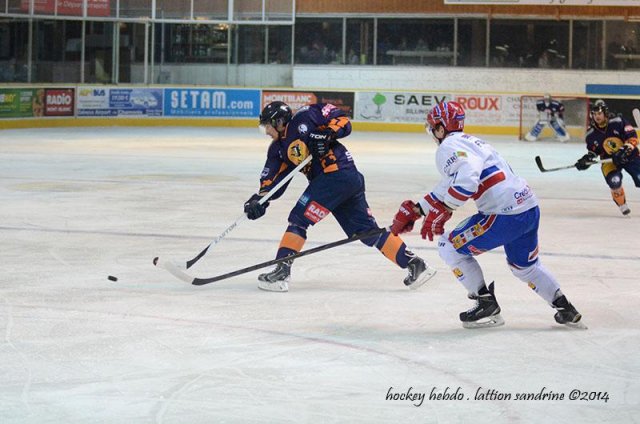 Photo hockey match Chamonix  - Lyon le 22/11/2014