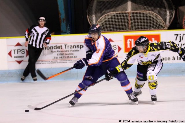 Photo hockey match Clermont-Ferrand - Roanne le 22/11/2014