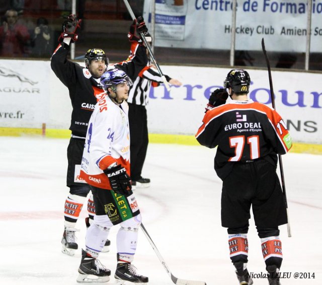 Photo hockey match Amiens  - Caen  le 22/11/2014