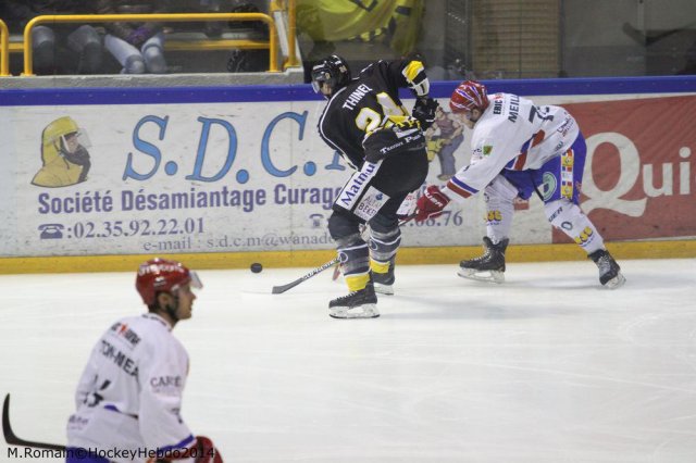 Photo hockey match Rouen - Lyon le 05/12/2014