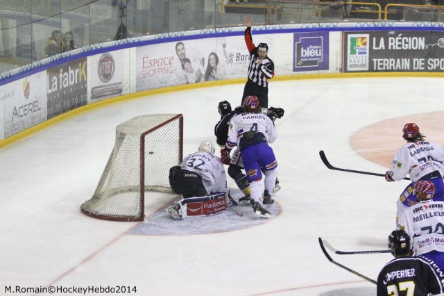 Photo hockey match Rouen - Lyon le 05/12/2014