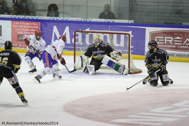 Photo hockey match Rouen - Lyon le 05/12/2014