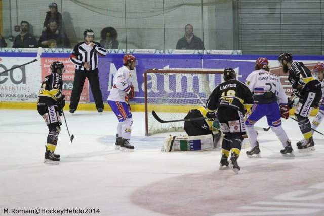 Photo hockey match Rouen - Lyon le 05/12/2014