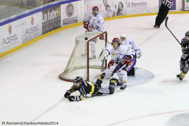 Photo hockey match Rouen - Lyon le 05/12/2014