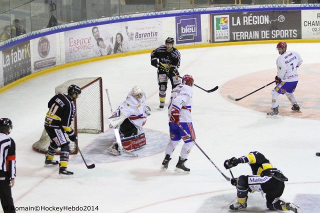 Photo hockey match Rouen - Lyon le 05/12/2014