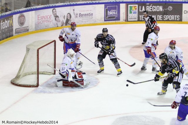 Photo hockey match Rouen - Lyon le 05/12/2014