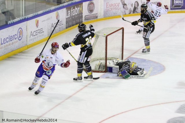 Photo hockey match Rouen - Lyon le 05/12/2014