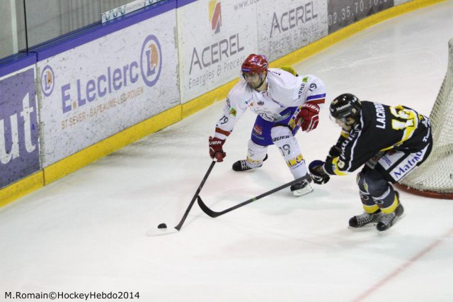 Photo hockey match Rouen - Lyon le 05/12/2014