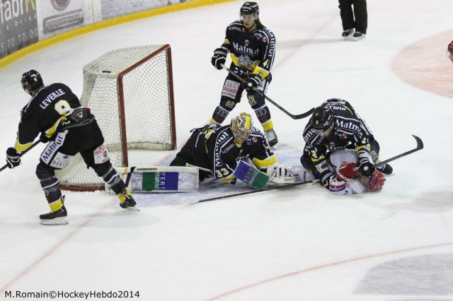 Photo hockey match Rouen - Lyon le 05/12/2014