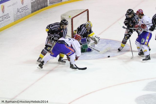 Photo hockey match Rouen - Lyon le 05/12/2014