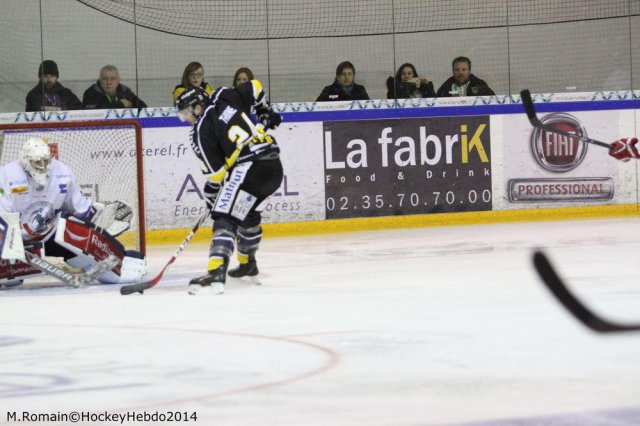 Photo hockey match Rouen - Lyon le 05/12/2014
