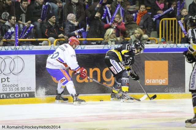 Photo hockey match Rouen - Lyon le 05/12/2014