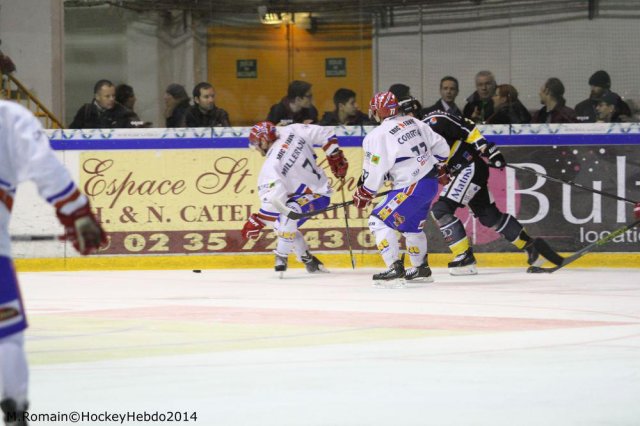 Photo hockey match Rouen - Lyon le 05/12/2014
