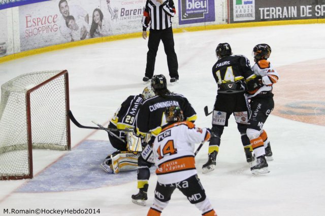 Photo hockey match Rouen - Epinal  le 09/12/2014