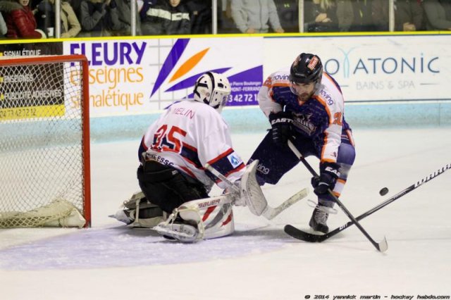 Photo hockey match Clermont-Ferrand - Evry  le 13/12/2014