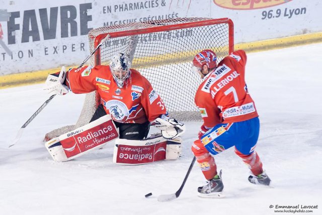 Photo hockey match Lyon - Strasbourg  le 23/12/2014