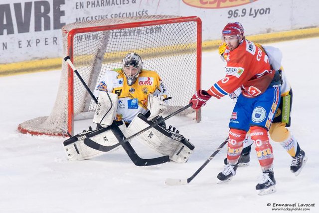Photo hockey match Lyon - Strasbourg  le 23/12/2014