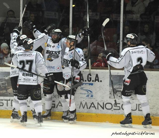Photo hockey match Briançon  - Brest  le 26/12/2014
