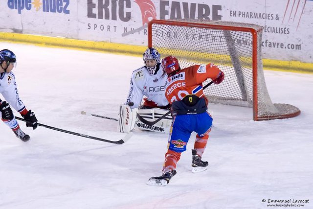 Photo hockey match Lyon - Caen  le 28/12/2014