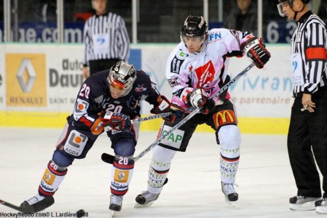 Photo hockey match Grenoble  - Amiens  le 03/01/2009