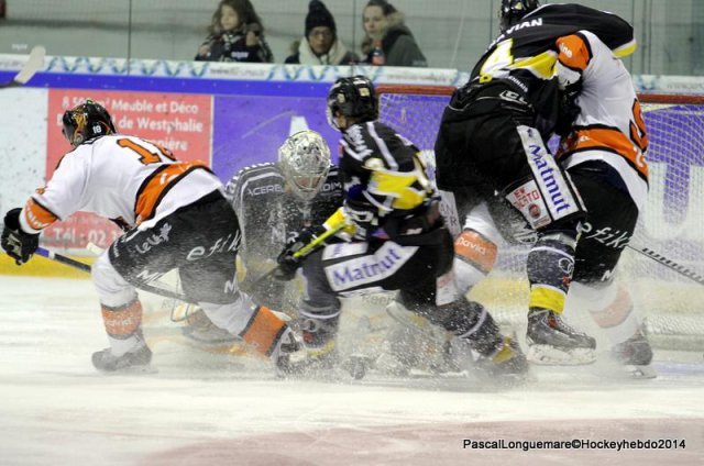 Photo hockey match Rouen - Epinal  le 28/12/2014