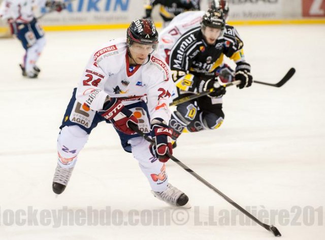 Photo hockey match Grenoble  - Rouen le 30/12/2014