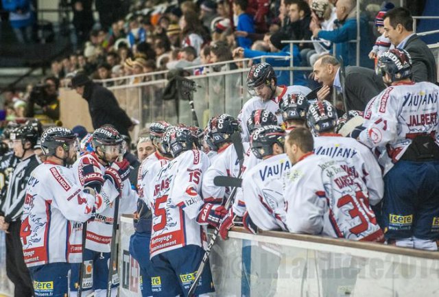 Photo hockey match Grenoble  - Rouen le 30/12/2014